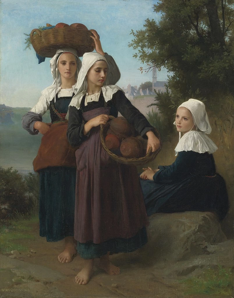 Ragazze di Fouesnant di ritorno dal mercato - Memorial Art Gallery, Rochester